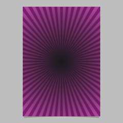 Poster - Purple sun burst brochure template - gradient vector page background
