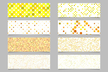 Poster - Abstract dot pattern banner background template set