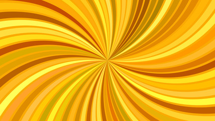Poster - Orange abstract hypnotic spiral burst stripe background