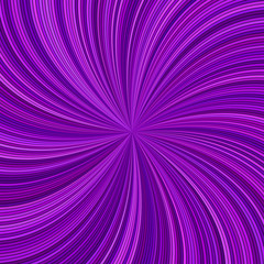 Poster - Purple geometrical abstract spiral background from curved rays