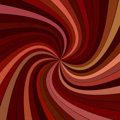 Poster - Brown abstract psychedelic spiral burst stripe background