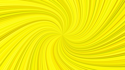 Poster - Yellow hypnotic abstract spiral ray stripe background - vector graphic