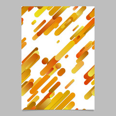 Poster - Orange diagonal gradient stripe pattern flyer background template