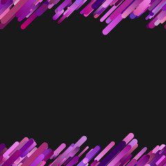 Poster - Purple trendy gradient background with seamless diagonal rounded stripe pattern