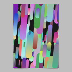 Poster - Colorful trendy gradient stripe pattern brochure background template