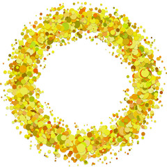 Poster - Abstract blank sprinkled confetti ring background