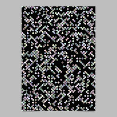 Poster - Square pattern brochure template - vector mosaic tile stationery background