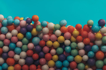 Poster - Colorful bright background, multi-colored balls