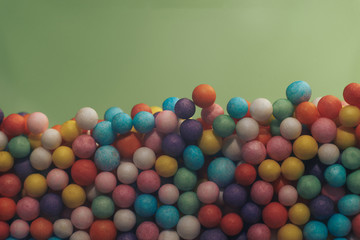 Poster - Colorful bright background, multi-colored balls