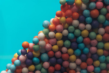 Poster - Colorful bright background, multi-colored balls