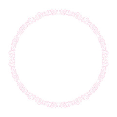 Poster - Basic RGBRound frame for decorative design. Greeting card vector. Vector holiday frame. Beautiful abstract concept. Vintage background.