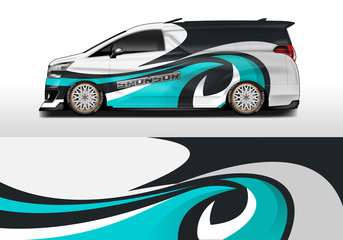 Car wrap company design vector. Graphic background designs for vehicle van livery , Eps 10