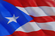 © PixlMakr - Puerto Rico flag in the wind