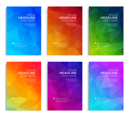 Wall Mural - Modern abstract annual report, flyer design, brochure templates set.