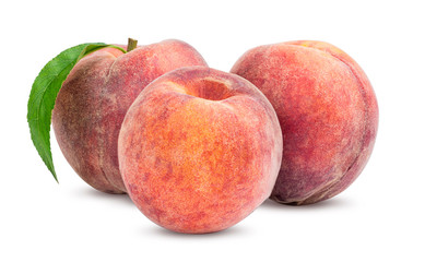 Wall Mural - Three ripe peach