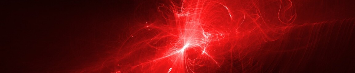 Wall Mural - red glow wave. lighting effect abstract background