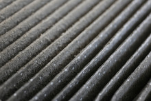 Close Up Dirty Cabin Air Filter For Car