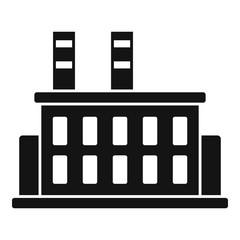 Poster - Car factory building icon. Simple illustration of car factory building vector icon for web design isolated on white background