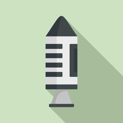 Poster - Spaceship icon. Flat illustration of spaceship vector icon for web design