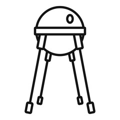Poster - space capsule icon. outline space capsule vector icon for web design isolated on white background