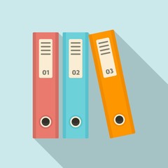 Poster - file folder icon. flat illustration of file folder vector icon for web design