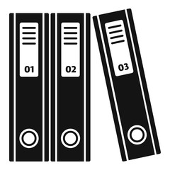 Poster - File folder icon. Simple illustration of file folder vector icon for web design isolated on white background