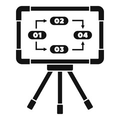 Poster - work management icon. simple illustration of work management vector icon for web design isolated on 