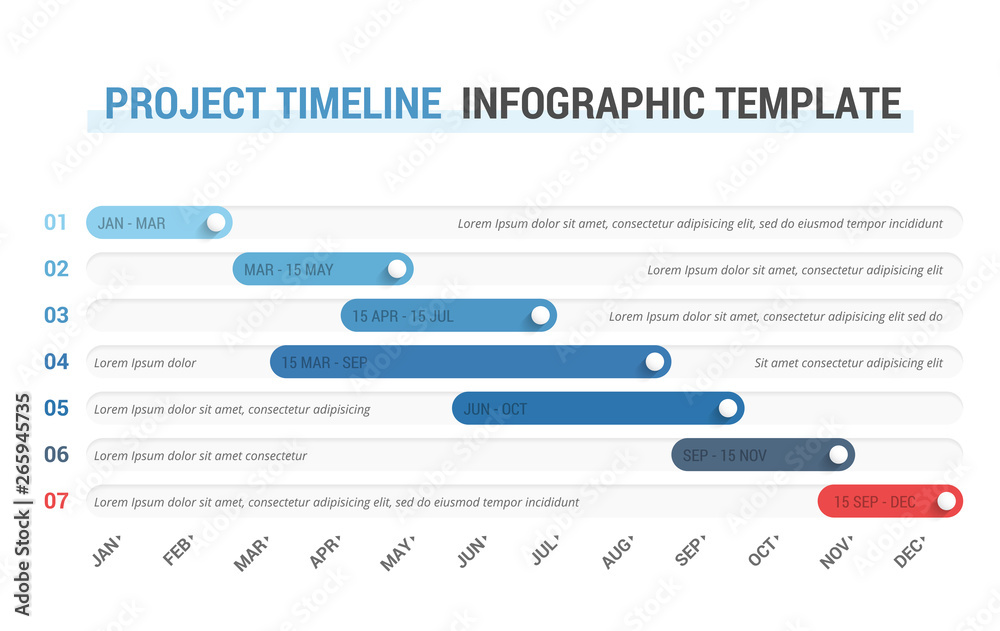 Timeline Infographics - obrazy, fototapety, plakaty 