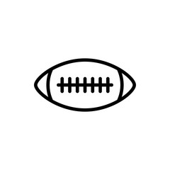 Poster - Vector image of isolated ball icons for American football. Design a flat ball icon for American football