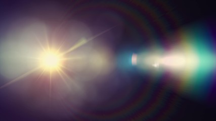 Wall Mural - lights optical lens flares shiny bokeh illustration art background new natural lighting lamp rays effect colorful bright stock image