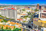 Fototapeta Las - Main street of Las Vegas - is the Strip. View from above.