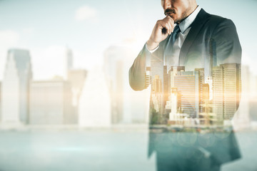 Poster - Businessman in city