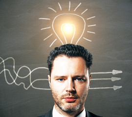 Aufkleber - Idea and direction choice concept