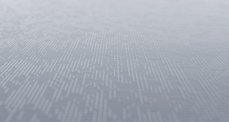 Poster - Abstract 3d render of technological surface, modern background design
