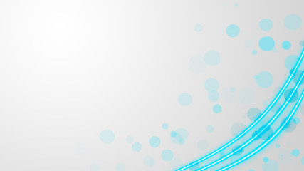 Wall Mural - turquoise neon lights with lots of copy space for text or product display. modern abstract backgroun
