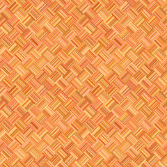 Poster - Orange geometrical diagonal striped square mosaic pattern background