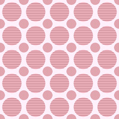 Poster - Seamless geometric circle pattern background design - vector graphic