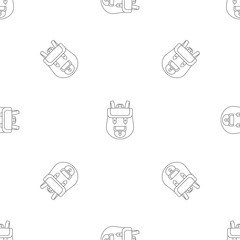 Wall Mural - Backpack pattern seamless vector repeat geometric for any web design