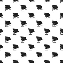 Poster - Battery solar panel pattern seamless vector repeat geometric for any web design