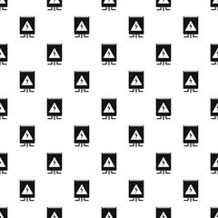 Poster - Electrical box pattern seamless vector repeat geometric for any web design