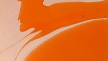 Orange White Creamsicle Vivid Painted Abstract