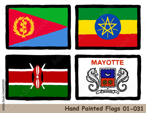 手描きの旗アイコン エリトリアの国旗 エチオピアの国旗 ケニアの国旗 マヨットの旗 Flag Of The Eritrea Ethiopia Kenya Mayotte Hand Drawn Isolated Vector Icon Buy This Stock Vector And Explore Similar Vectors At Adobe Stock Adobe Stock