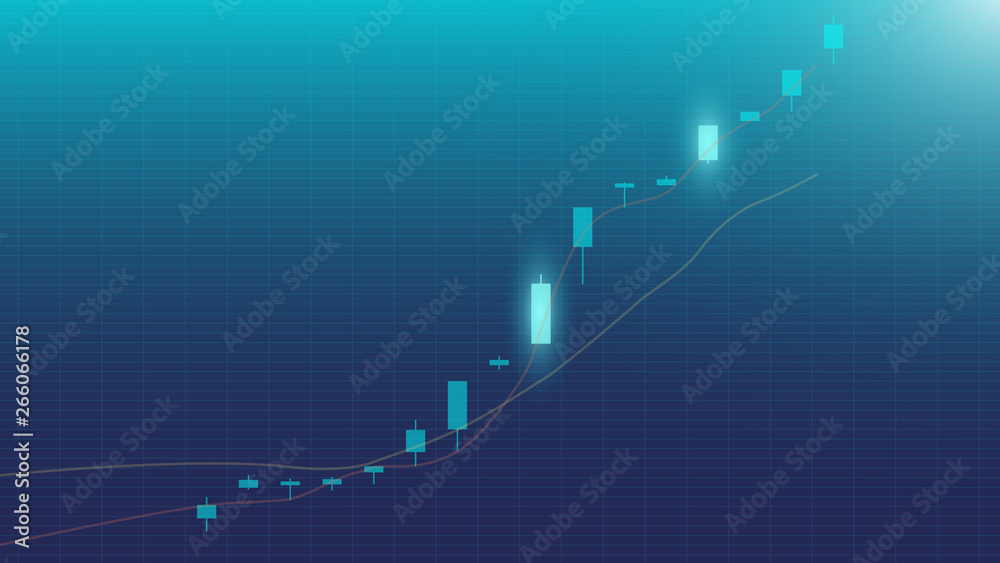 Trading Chart (Rises) Stock Vector | Adobe Stock