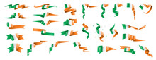 Ireland Flag, Vector Illustration On A White Background