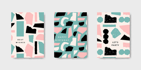Poster - modern abstract design card templates