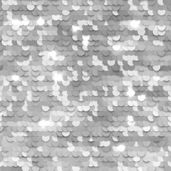 Wall Mural - seamless silver texture of fabric with sequins