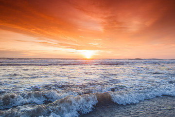 Canvas Print - Amazing sunset form Bali beach
