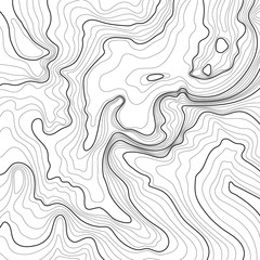 Map line of topography. Vector abstract topographic map concept with space for your copy. Black and white wave. Abstract paper cut. Abstract colorful waves. Wavy banners. Color geometric form.