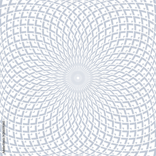 Rotation geometric convex pattern. Abstract design.