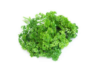 Poster - Parsley vegetable isolated on white background